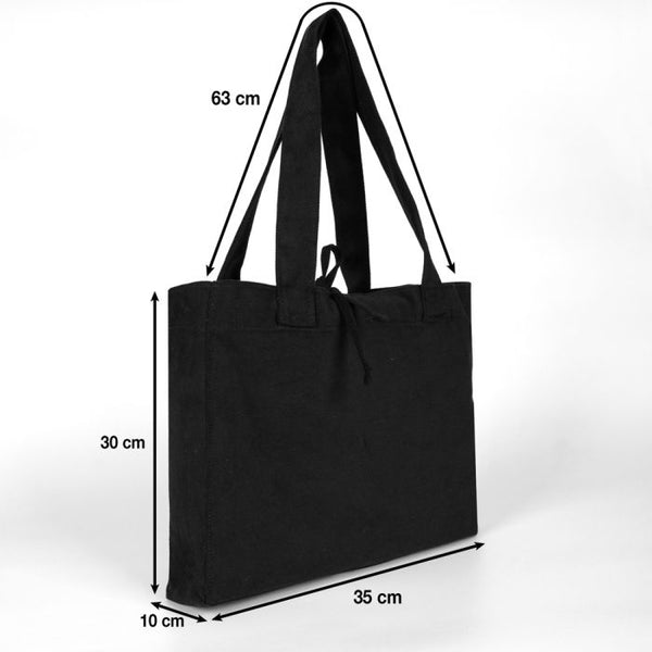 Medium City Soft Fabric Case - Black - 35x30x10 cm