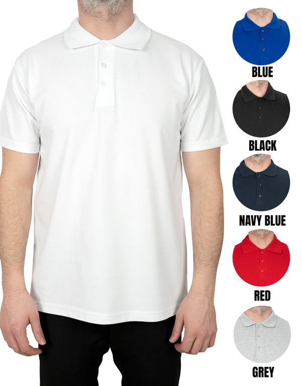 Polo Collar White T-Shirt - Digital Print