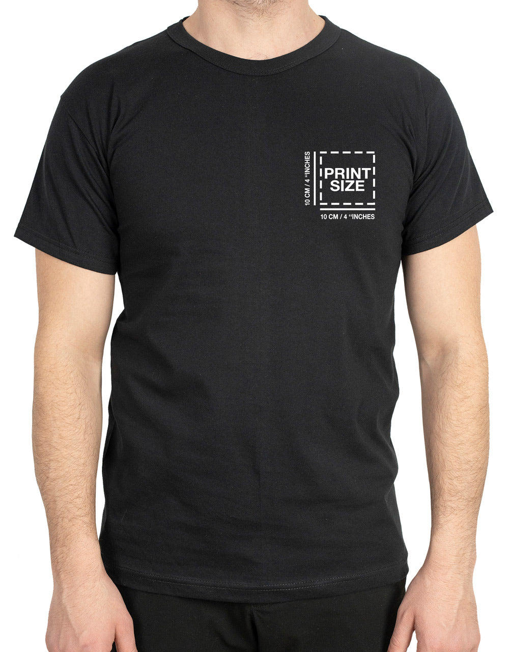 Print Promotional T-shirt Black Color