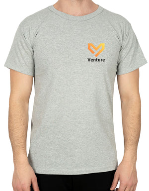 Print Promotional T-shirt Gray Color