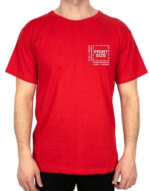 Print Promotional T-shirt Red Color