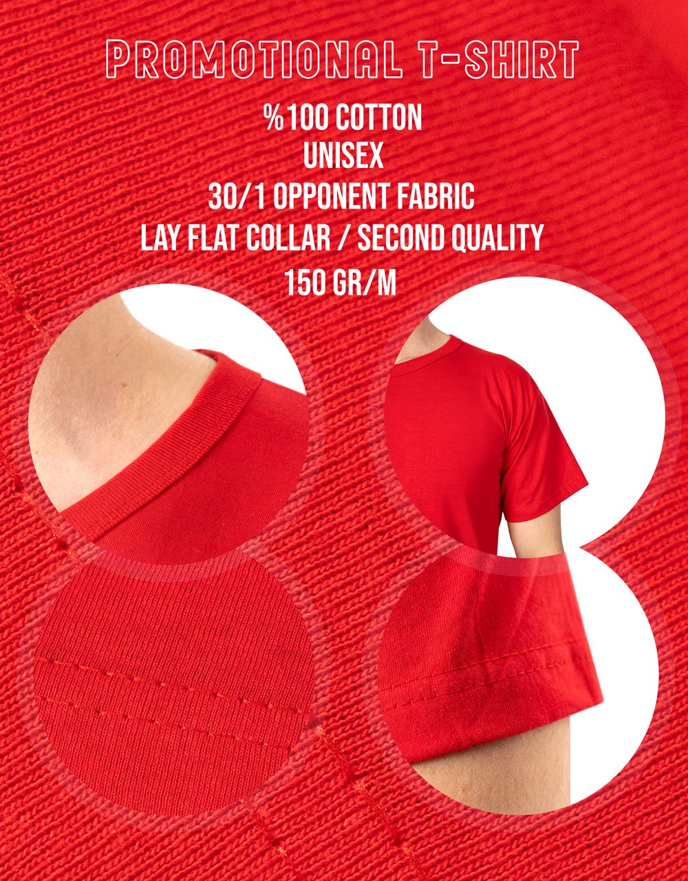 Print Promotional T-shirt Red Color