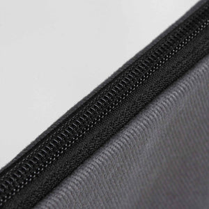Anthracite Cotton Zippered Clutch Pouch – 12" × 8" (30 × 21 cm) – 10 oz Fabric - Pamusan.com