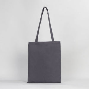 Plain Gray Gabardine Tote Bag 14"x16" – Durable Eco-Friendly Cotton Bag