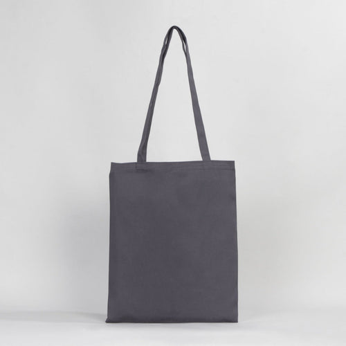 Plain Gray Gabardine Tote Bag 14"x16" – Durable Eco-Friendly Cotton Bag