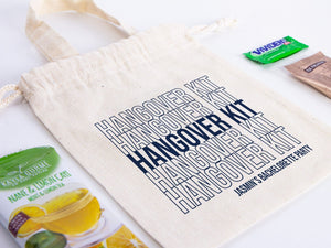 Bachelorette Party Tote Bag - 6"W x 8"H (15 cm x 20 cm) Party Recovery Kit Bags - Survival Kit Pouch - Custom Hangover Bags - Pamusan.com