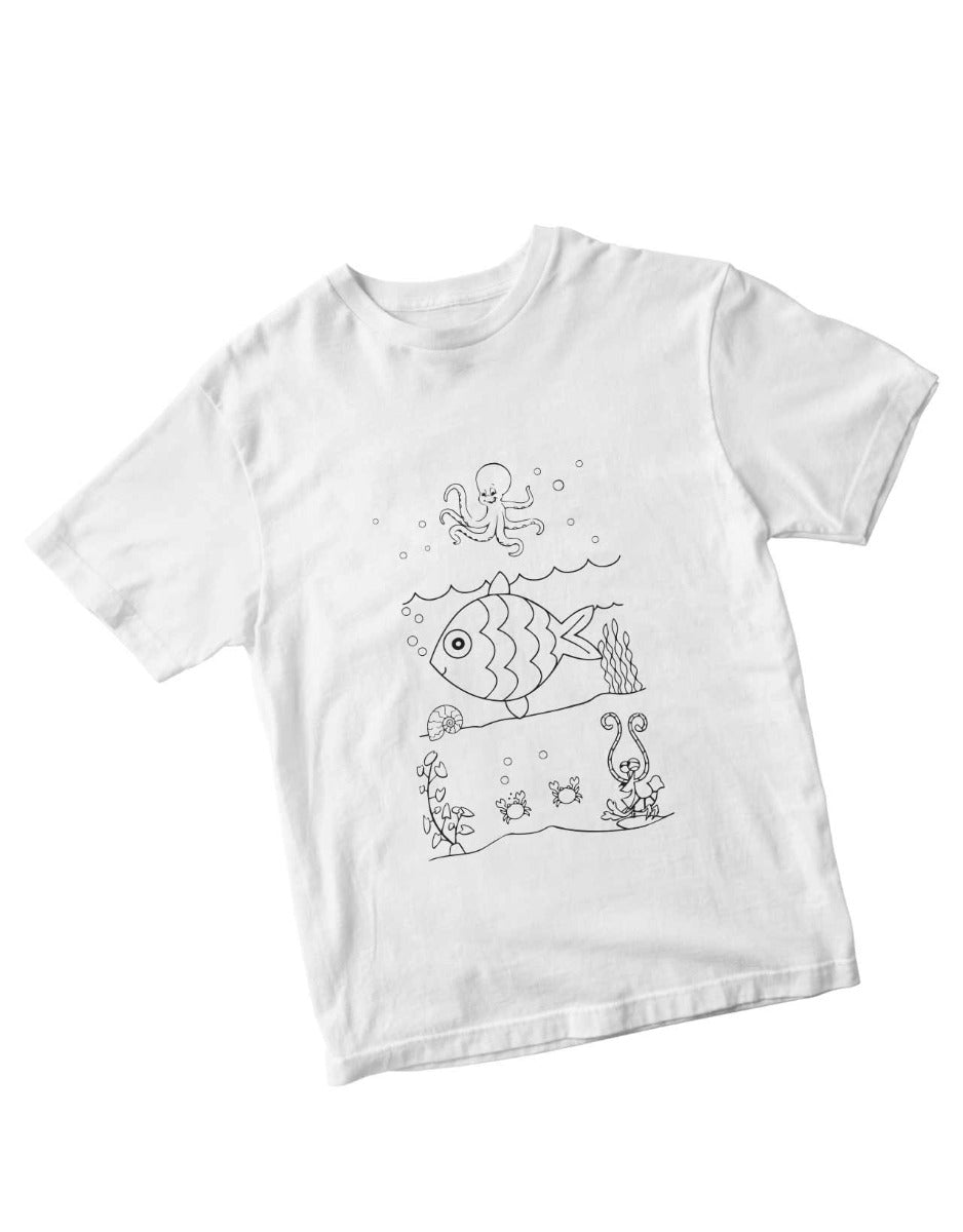 Paintable T-shirt Fish