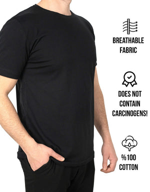 Basic T-shirt Black Color 1.0 Quality - Pamusan.com