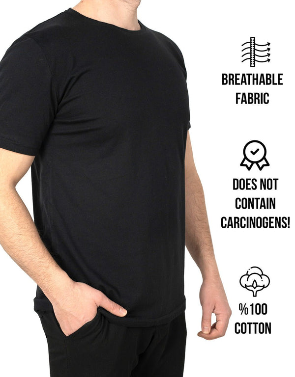 Basic T-shirt Black Color 1.0 Quality - Pamusan.com