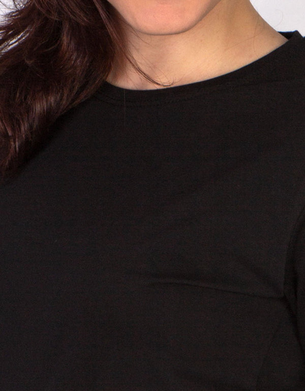 Basic T-shirt Black Color 1.0 Quality - Pamusan.com