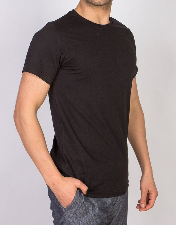 Basic T-shirt Black Color 1.0 Quality - Pamusan.com