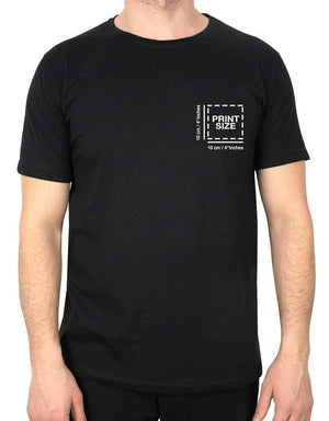 Basic T-shirt Black - Print - Pamusan.com