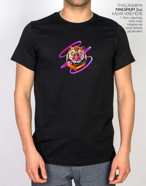 Basic T-shirt Black - Print - Pamusan.com