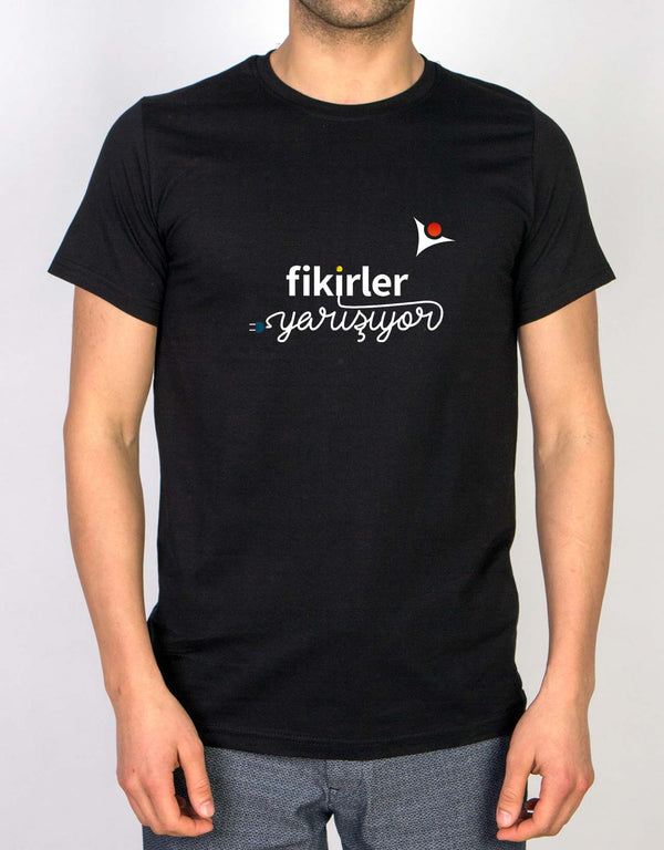 Basic T-shirt Black - Print - Pamusan.com