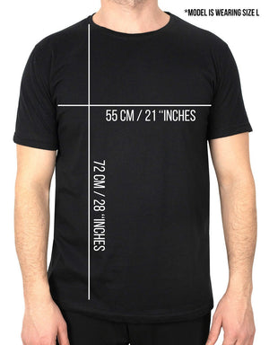 Basic T-shirt Black - Print - Pamusan.com