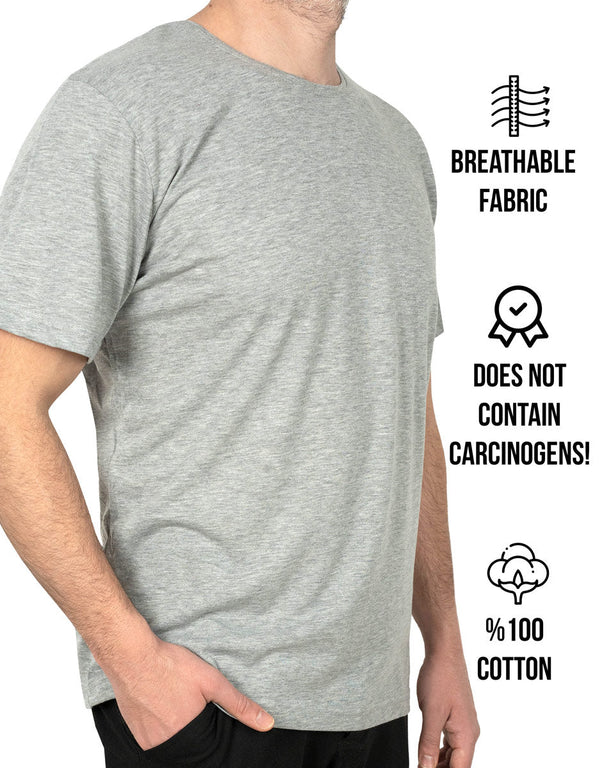 Basic T-shirt Gray Color 1.0 Quality - Pamusan.com