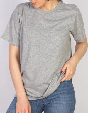 Basic T-shirt Gray Color 1.0 Quality - Pamusan.com