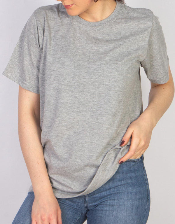 Basic T-shirt Gray Color 1.0 Quality - Pamusan.com