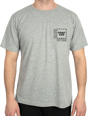 Basic T-shirt Gray - Print - Pamusan.com