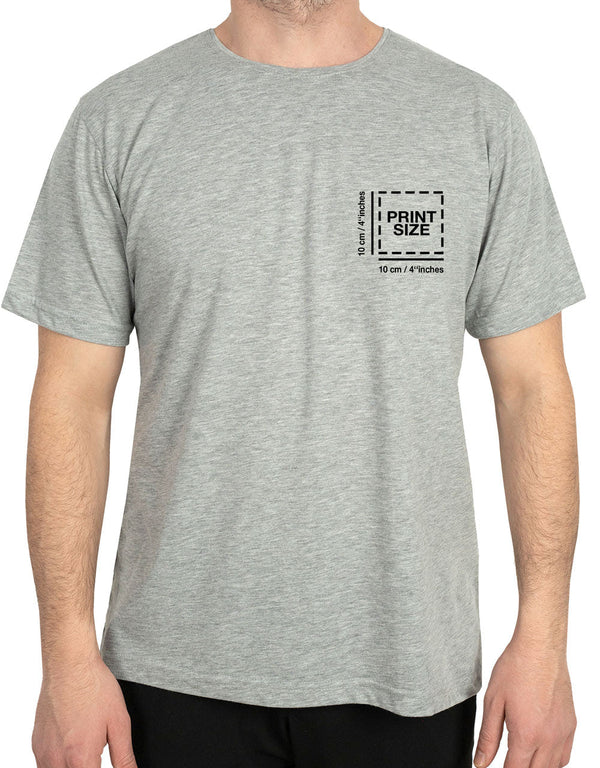 Basic T-shirt Gray - Print - Pamusan.com
