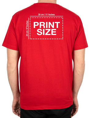 Basic T-shirt Red - Print - Pamusan.com
