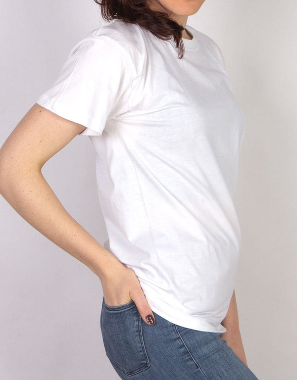 Basic T-shirt White Color 1.0 Quality - Pamusan.com