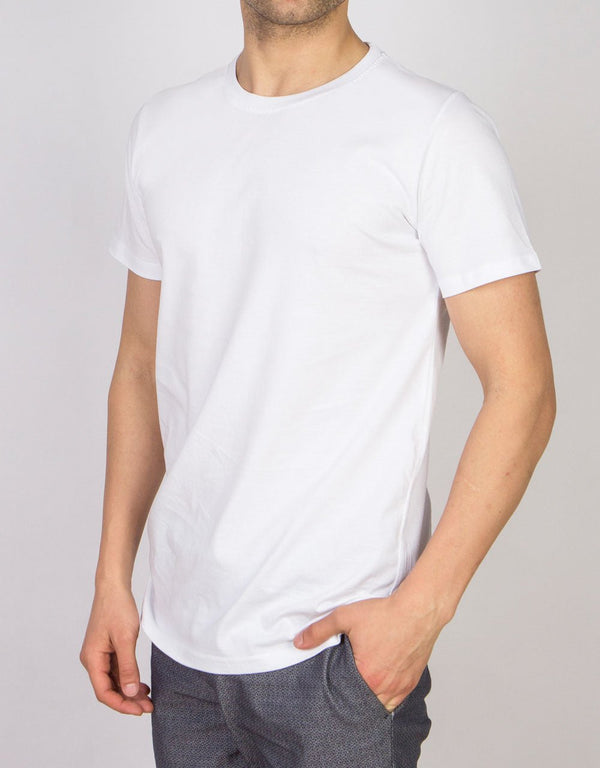 Basic T-shirt White Color 1.0 Quality - Pamusan.com
