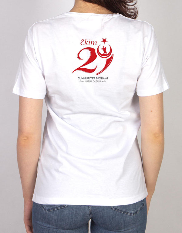 Basic T-shirt White - Print - Pamusan.com