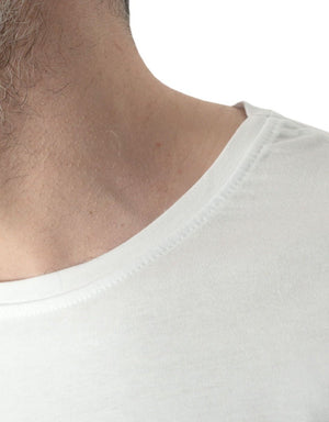 Basic T-shirt White - Print - Pamusan.com