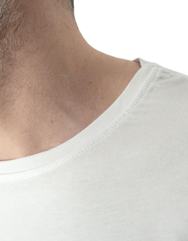 Basic T-shirt White - Print - Pamusan.com