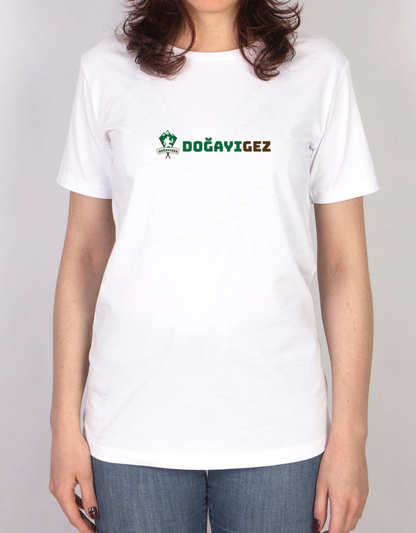 Basic T-shirt White - Print - Pamusan.com