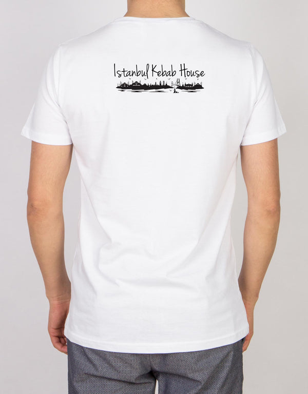 Basic T-shirt White - Print - Pamusan.com