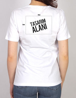 Basic T-shirt White - Print - Pamusan.com