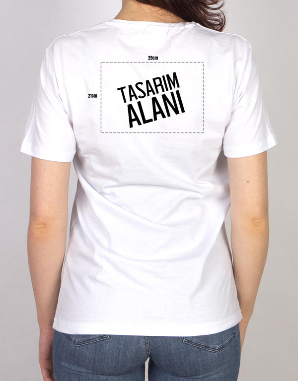Basic T-shirt White - Print - Pamusan.com