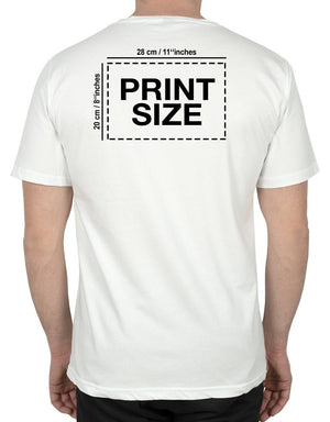 Basic T-shirt White - Print - Pamusan.com