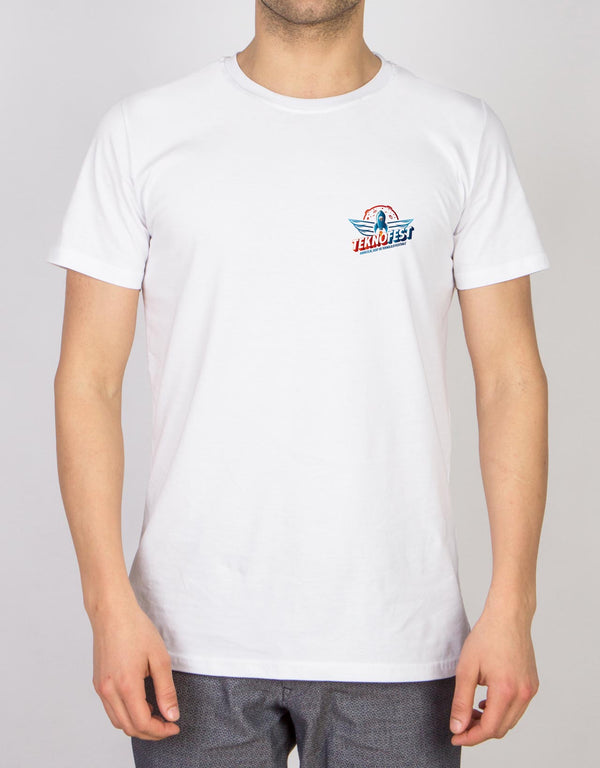Basic T-shirt White - Print - Pamusan.com