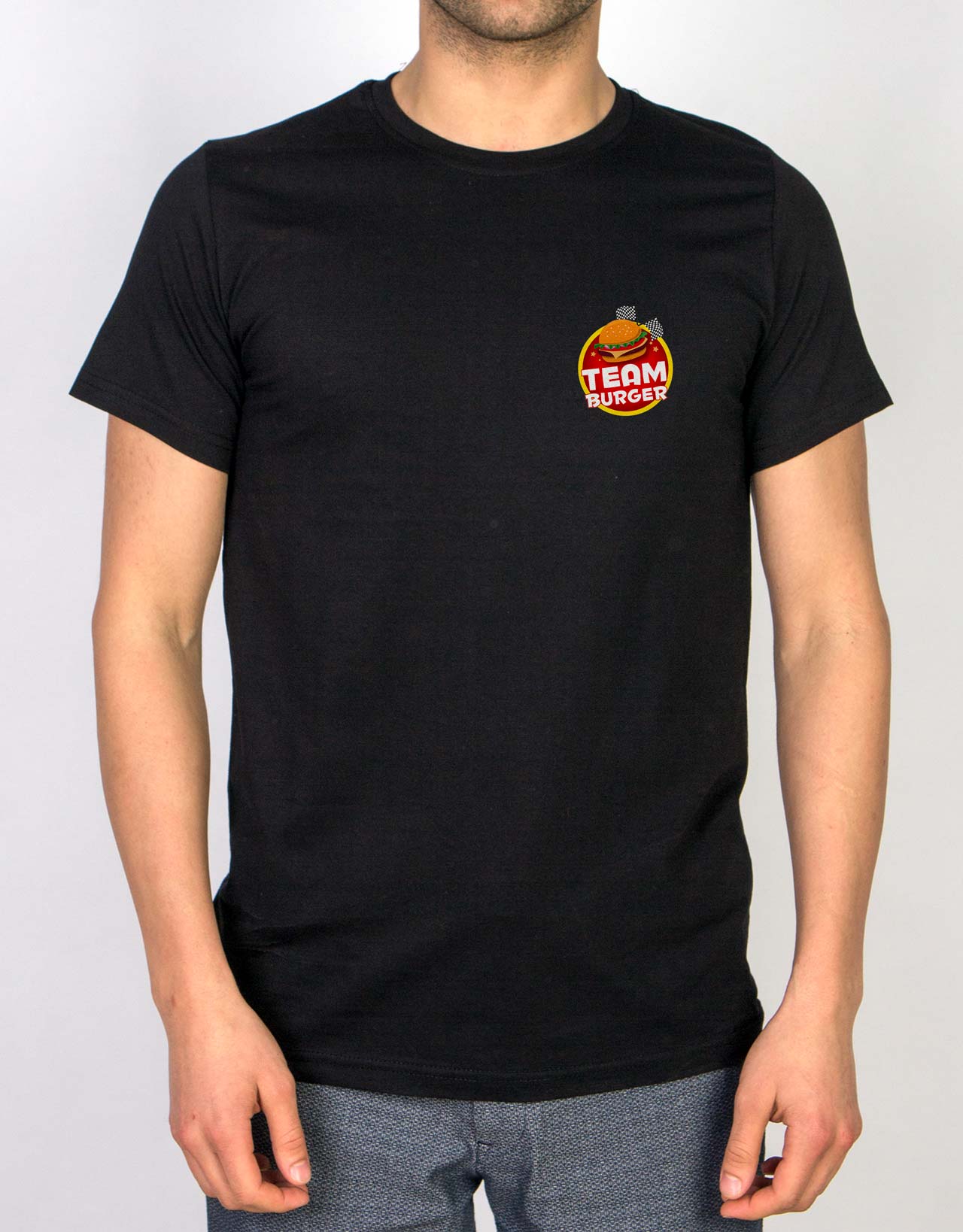 Basic T-shirt Black - Print