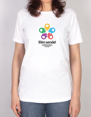 Basic T-shirt White - Print