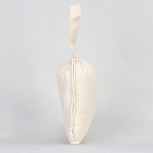 Cotton Pouch Bag 6"x8" – Natural Drawstring Favor Bag with Short Handle