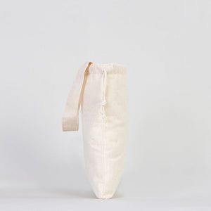Cotton Pouch Bag 6"x8" – Natural Drawstring Favor Bag with Short Handle