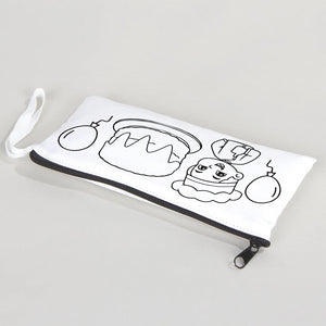 Dyeable Fabric Pencil Case  8" W x 4" H (21cm x 10cm)  -  Chef