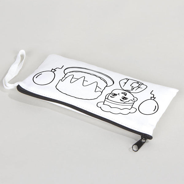 Dyeable Fabric Pencil Case  8" W x 4" H (21cm x 10cm)  -  Chef