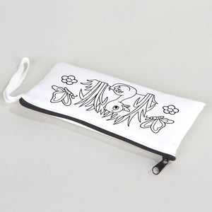 Dyeable Fabric Pencil Case 8" W x 4" H (21cm x 10cm)  - Little Duck