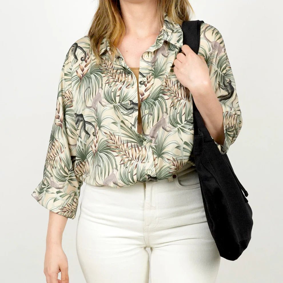 Black Canvas Shopping Tote Bag – 14" × 12" × 4" (35 × 30 × 10 cm) – Thick 10 oz Cotton - Pamusan.com