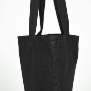 Black Canvas Tote Bag – Large 14"x16" Eco - Friendly Cotton Shopping Bag - Pamusan.com