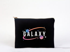 Black Clutch Bag 8"x6" – Custom Logo Cosmetic & Personalized Makeup Pouch for Bridesmaids - Pamusan.com