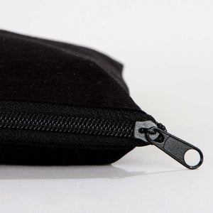 Black Cotton Clutch Pouch – 10" × 7" (25 × 18 cm) - Pamusan.com