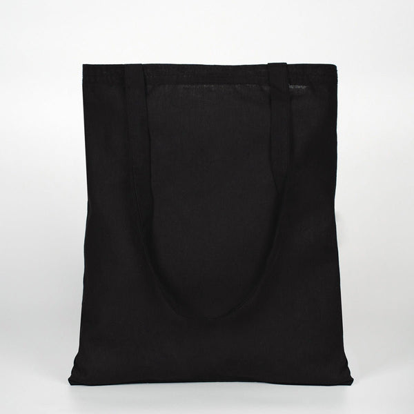 Black Cotton Tote Bag – 14" × 16" (35 × 40 cm) – 4 oz Blank Bag - Pamusan.com