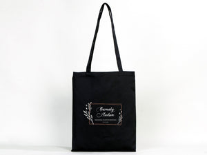 Black Cotton Tote Bag – 14"x16" Reusable Custom Print Canvas Bag Wholesale - Pamusan.com