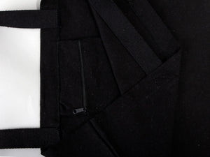 Black Custom Canvas Tote Bag 19"x16"x4" – Personalized Cotton Promotional & Beach Bag - Pamusan.com